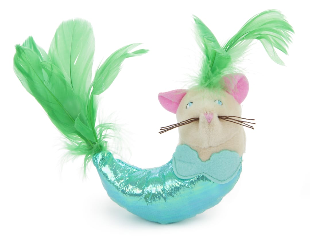 SmartyKat Mer Mouse Plush Crinkly Kicker Catnip Cat Toy