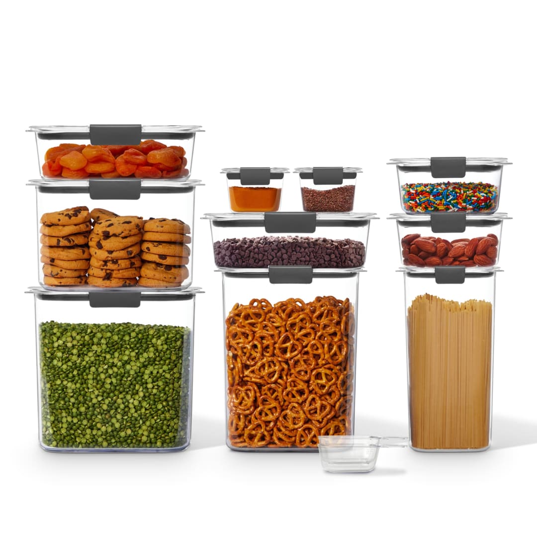 Rubbermaid Brilliance 22-Piece Pantry Food Storage Container Set