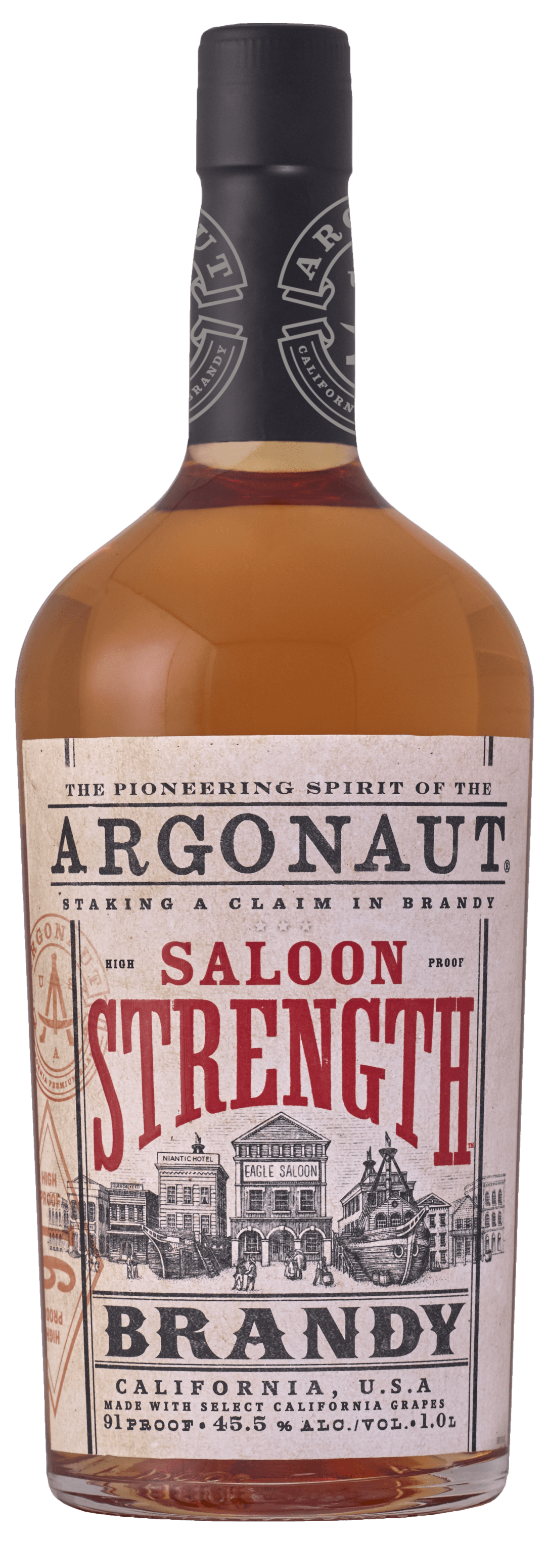 Argonaut Saloon Strength California Brandy 1L