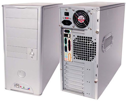 8 Bay ATX Aluminum Mid Tower Case with P4 400W Power Supply