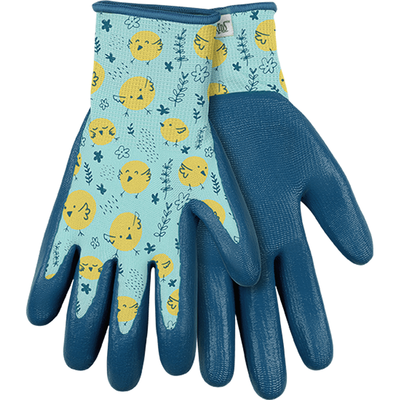 Kids' Blue "Chick Days" Knit Shell & Nitrile Palm, Custom for TSC