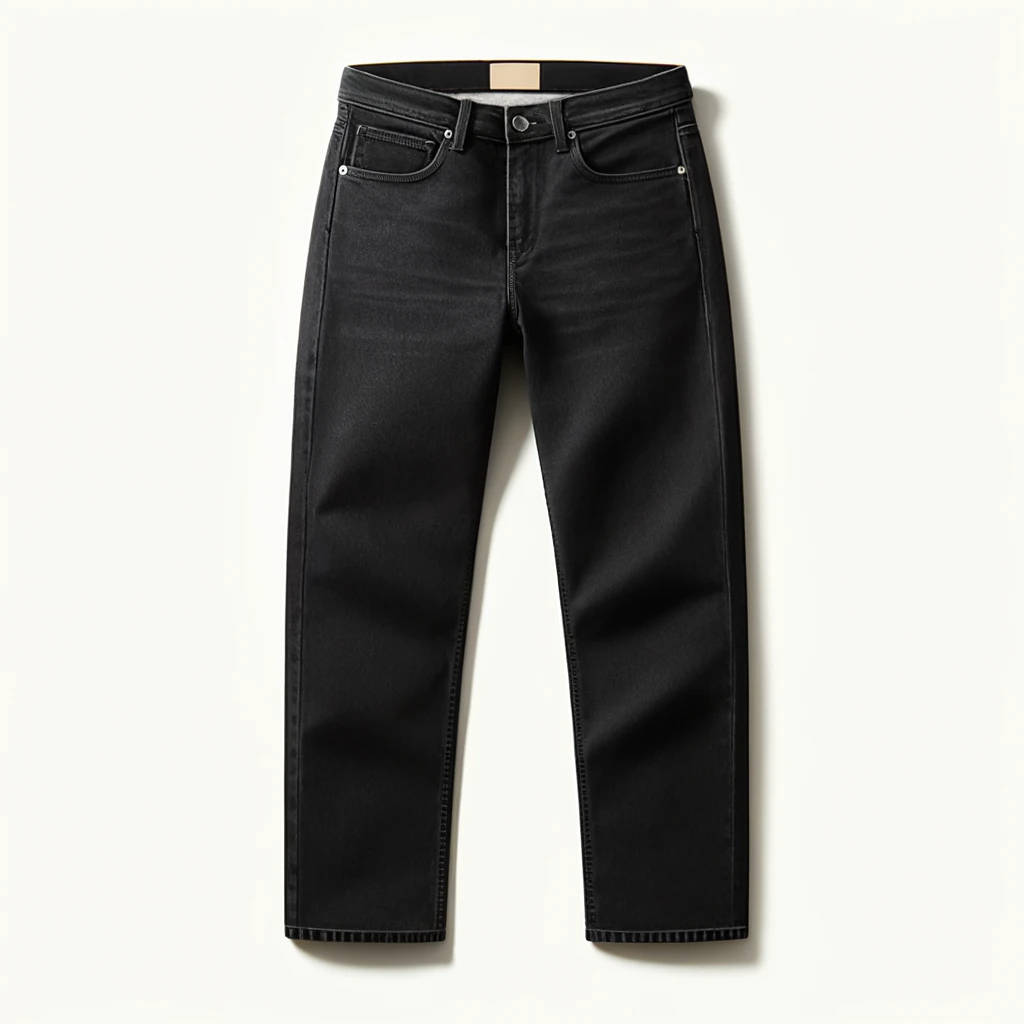 Salsify Straight Leg Jeans - Black, 4