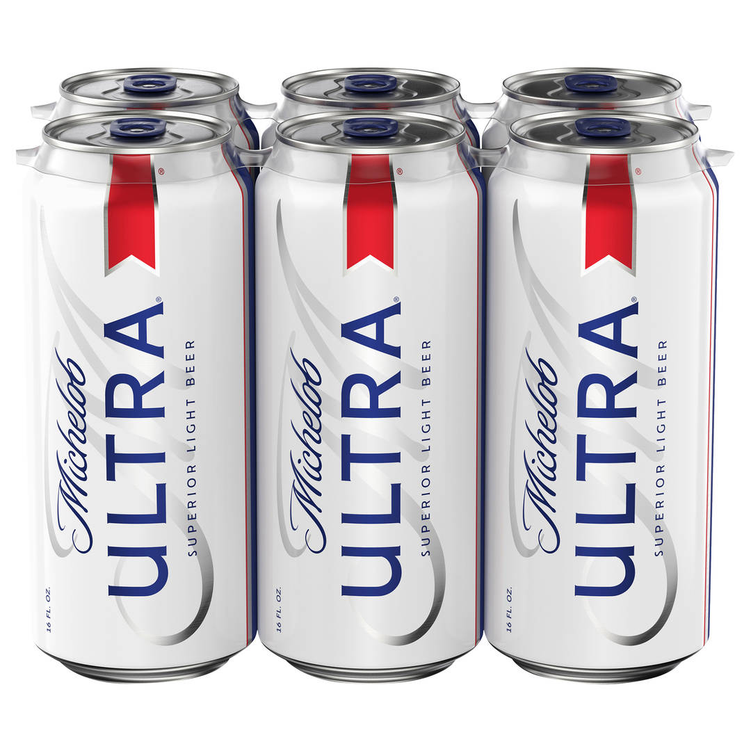 Michelob ULTRA Superior Light American Lager Beer 6 Pack, 16 fl oz Cans