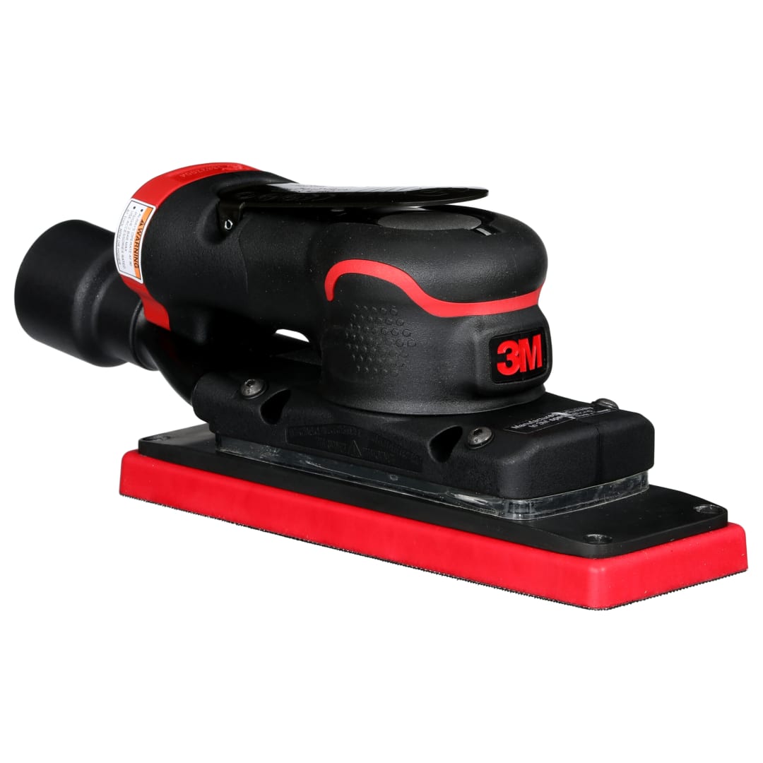 3M™ pneumatická presná orbitálna brúska, 70 mm × 198 mm, kompatibilná s vysávačmi, 33796