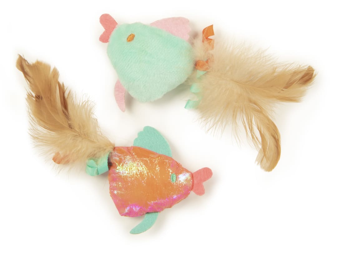 SmartyKat Silly Swimmers (Set of 2) Plush Catnip Cat Toy