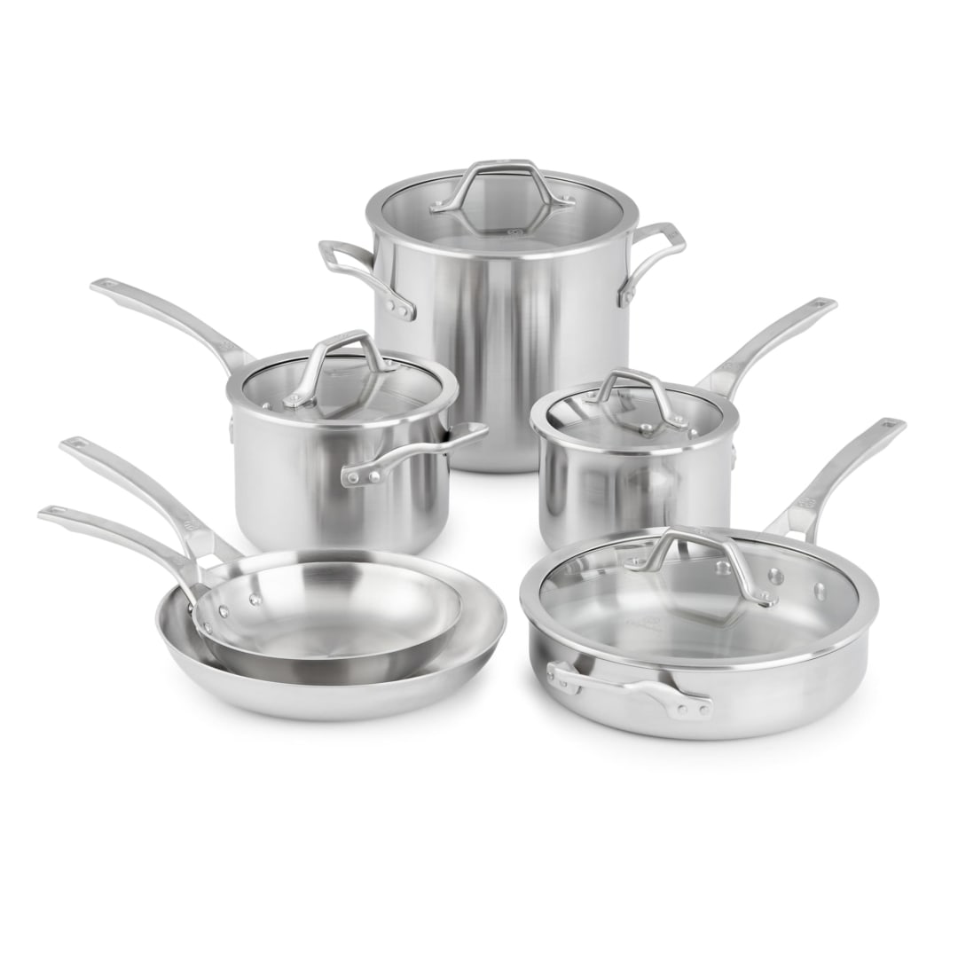 Calphalon® Signature™ Stainless Steel 10-Piece Cookware Set