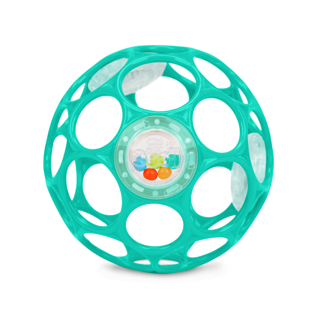 BS OBALL RATTLE EASY-GRASP TOY_TEAL