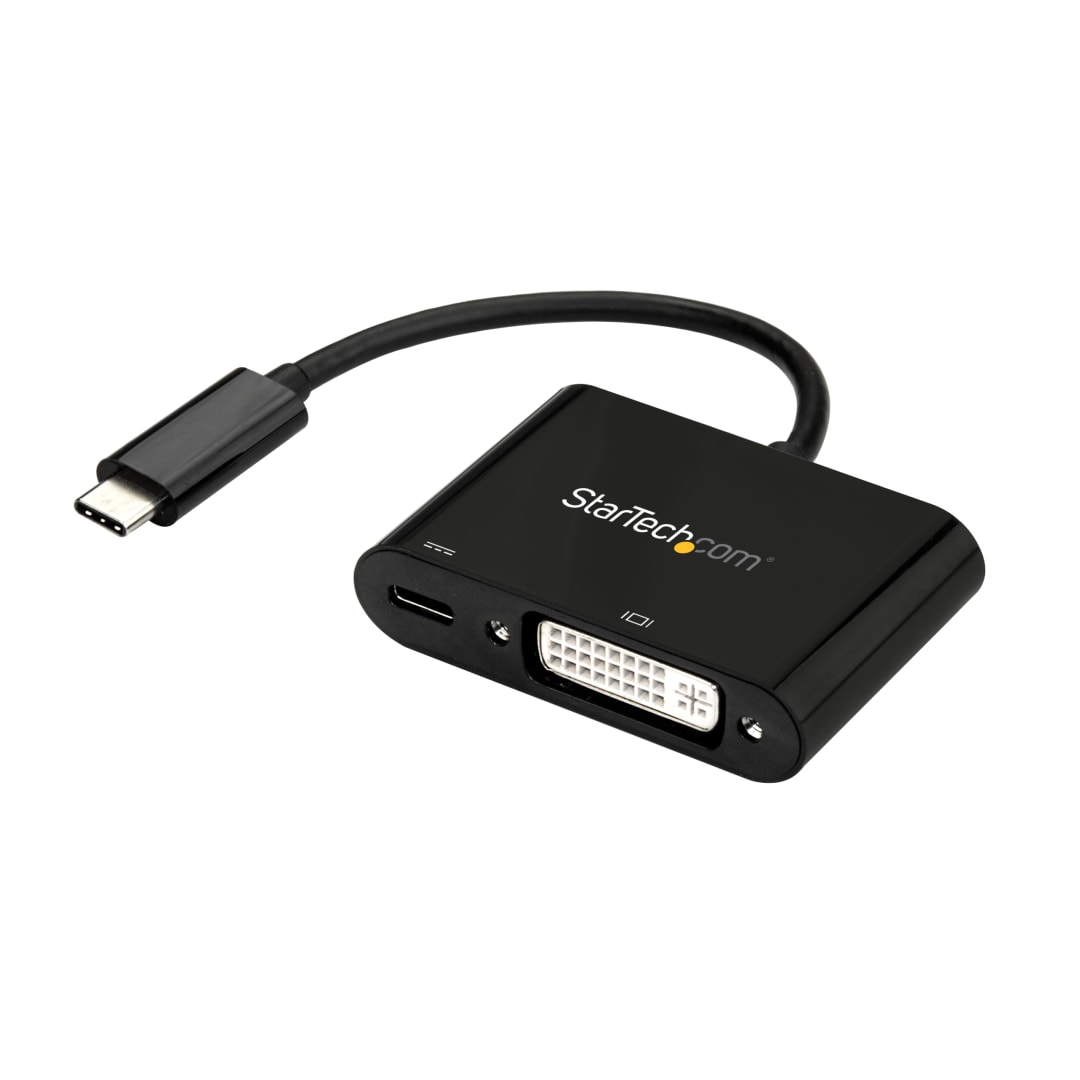 USB-C to DVI with Power Delivery - Black