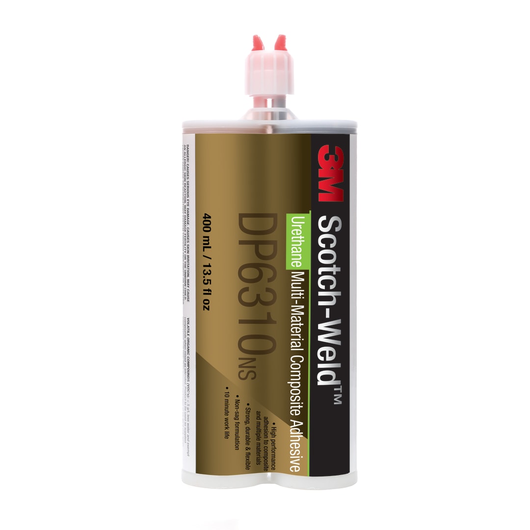3M™ Scotch-Weld™ 2-Komponenten-Konstruktionsklebstoff auf Polyurethanbasis DP6310NS, Grün, 400 ml
