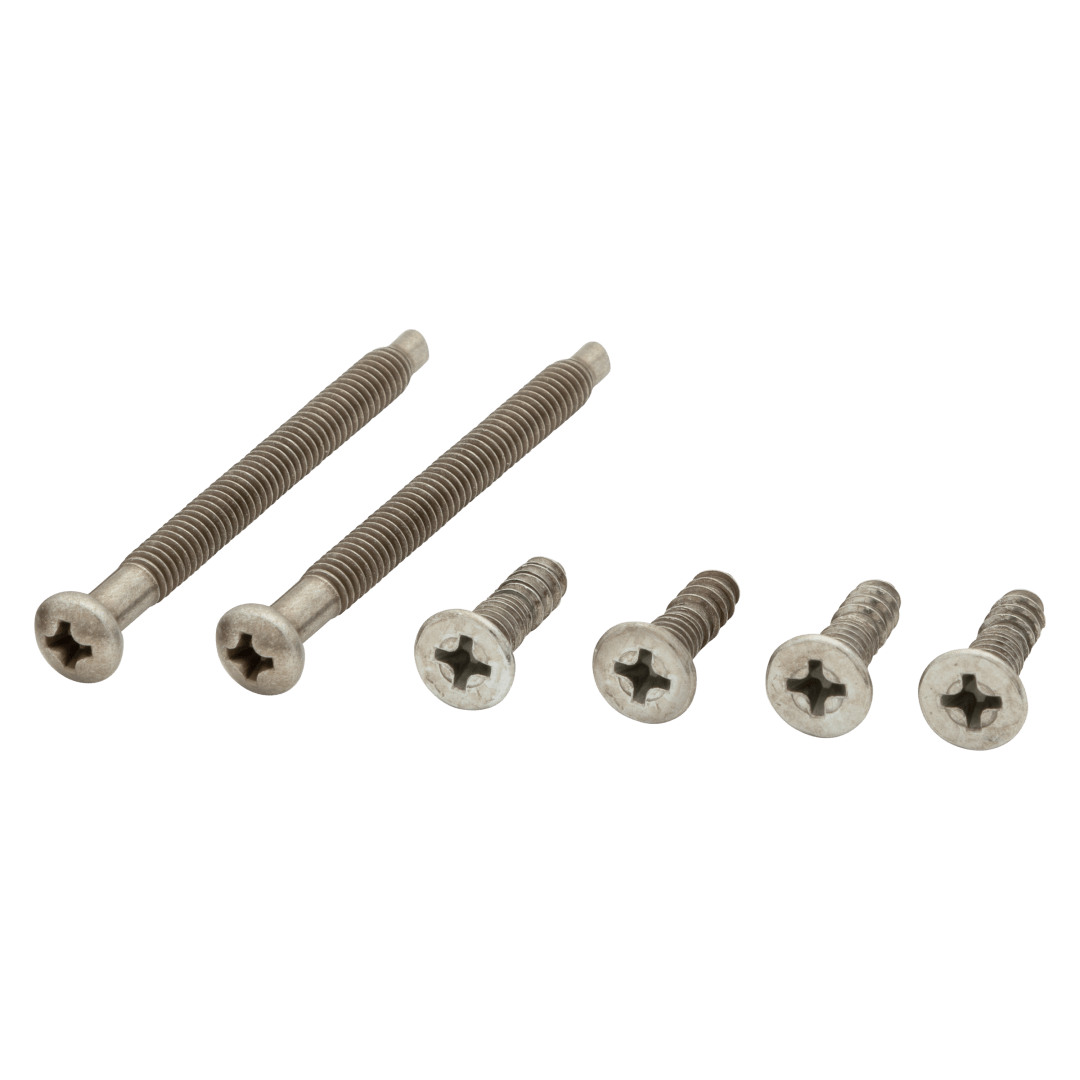Chassis Thick Door Screw Packs for Satin Nickel Finish