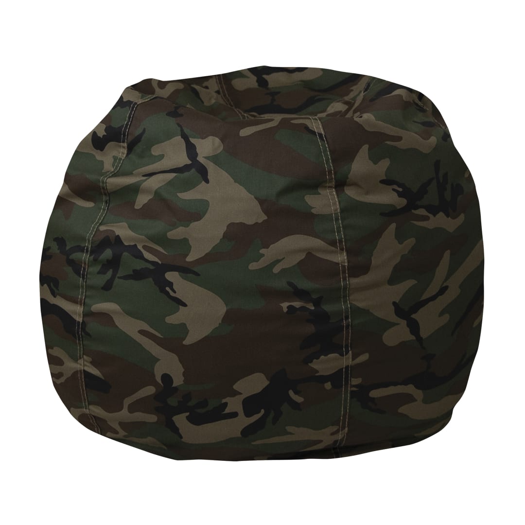 Dillon Small Camouflage Refillable Bean Bag Chair for Kids and Teens