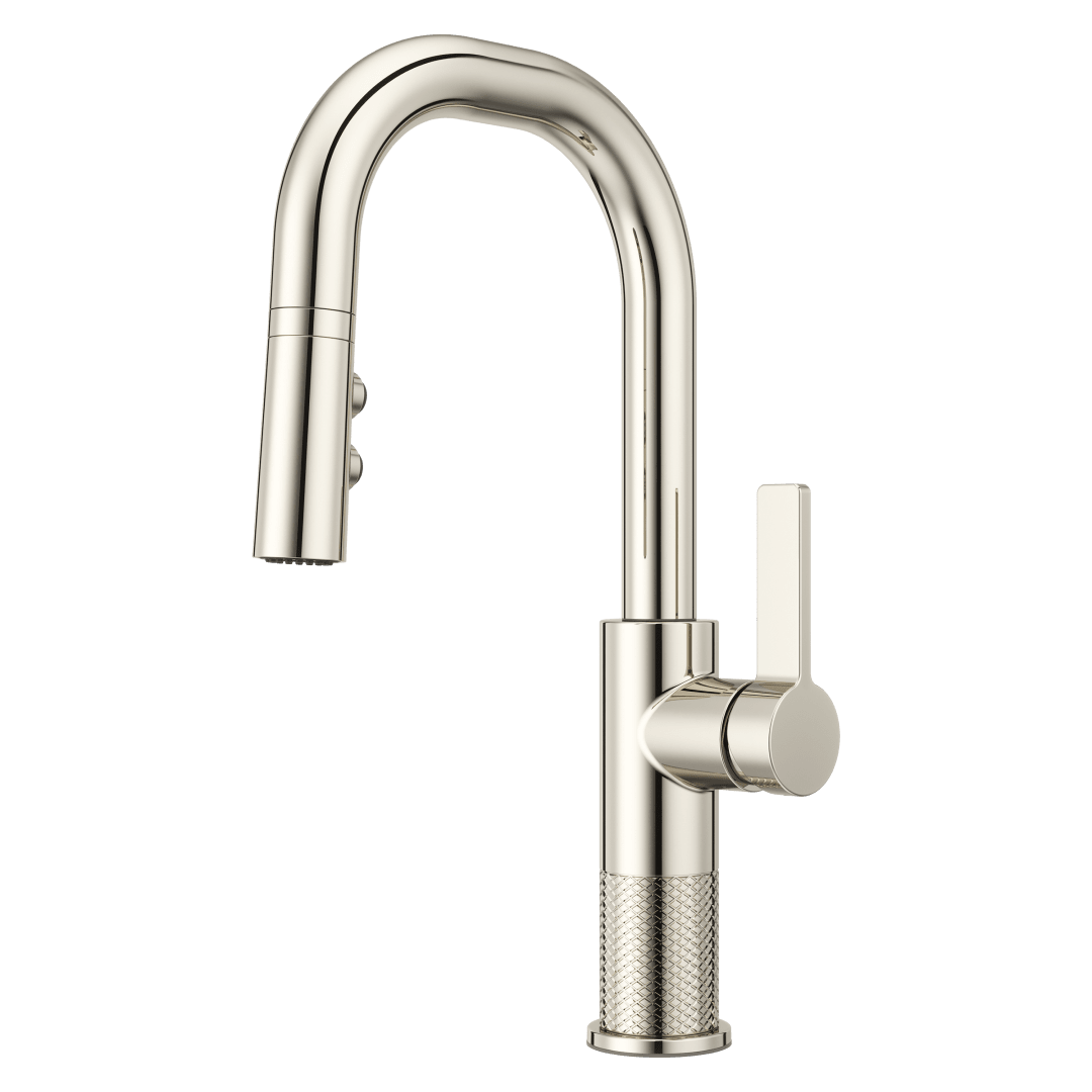 Montay 1-Handle Pull-Down Bar/Prep Faucet in Polished Nickel