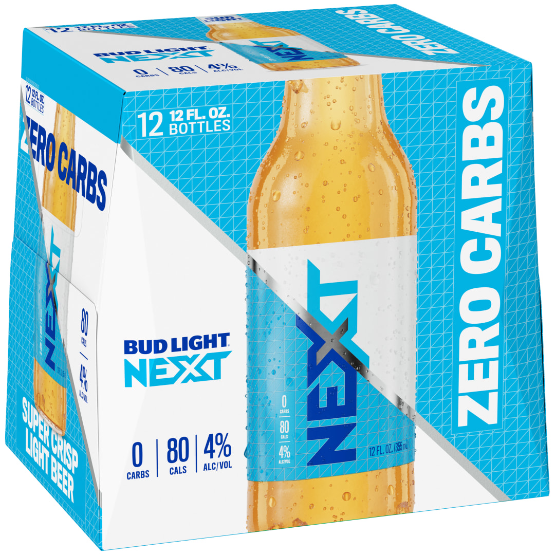 Bud Light Next Zero Carbs Beer 12 - 12 fl oz Bottles