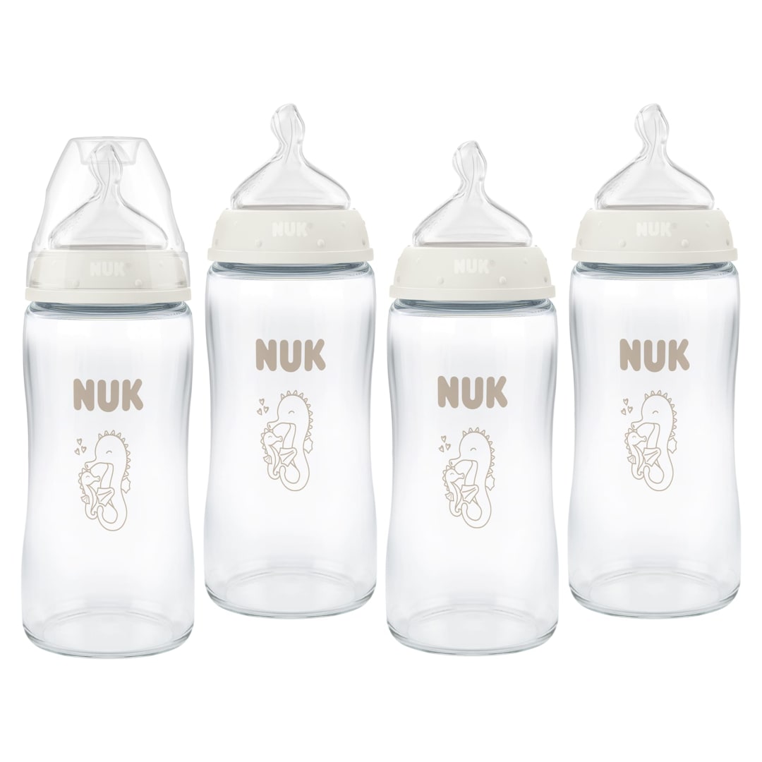 NUK FC 4-SET 240ML GLASS SEAHORSE