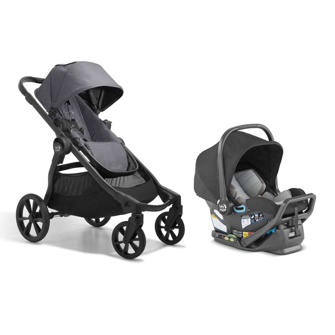 Baby Jogger® City Select® 2 Single-to-Double Modular Travel System, Radiant Slate