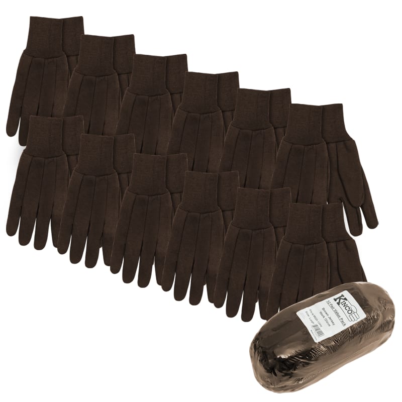 12-Pair 9 oz Brown Jersey Multi-Pack