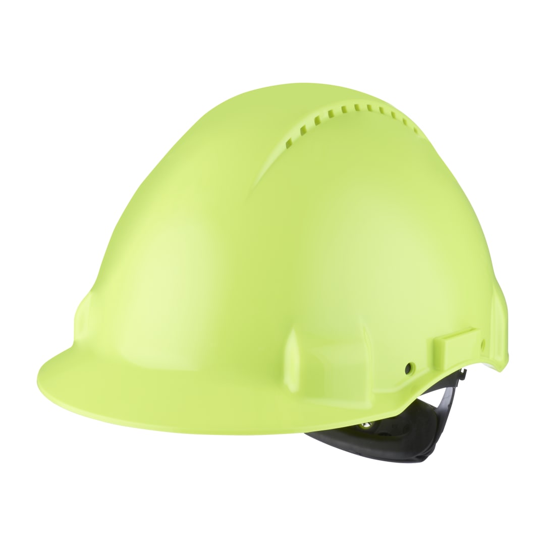 3M™ Sert Başlık, Uvicator, Mandallı, Havalandırmalı, Plastik Ter Bantlı, Hi-Viz, G3000NUV-GB