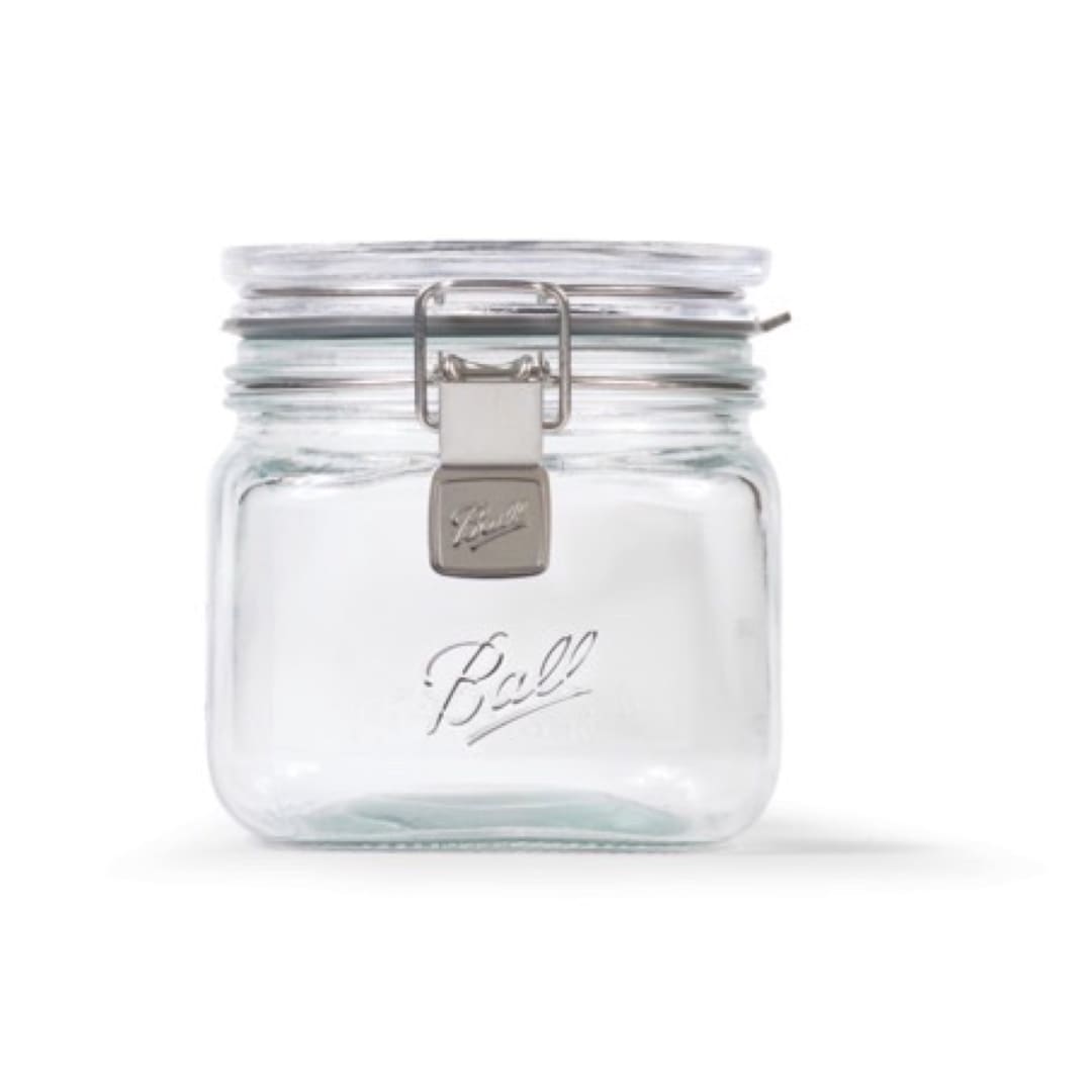 Ball® Latch Jar, Glass Storage Jar, Quart