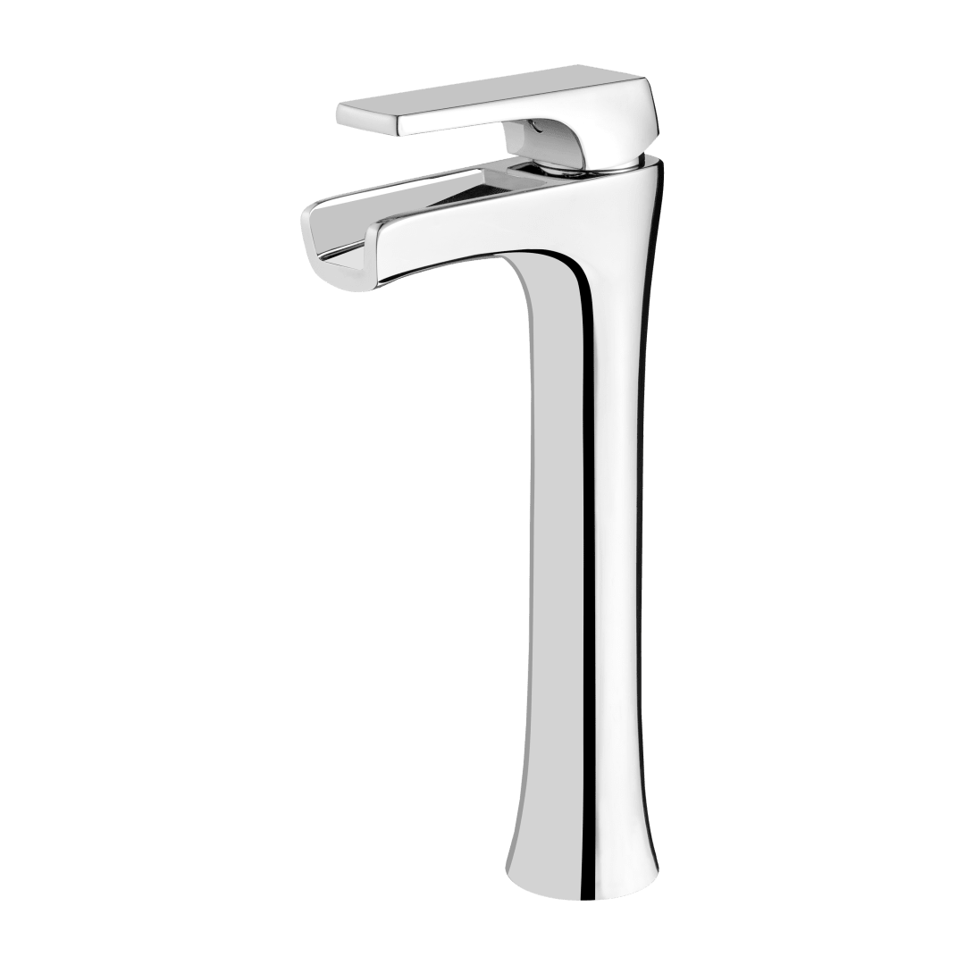 Kelen Single Control Vessel Bathroom Faucet in Polished Chrome