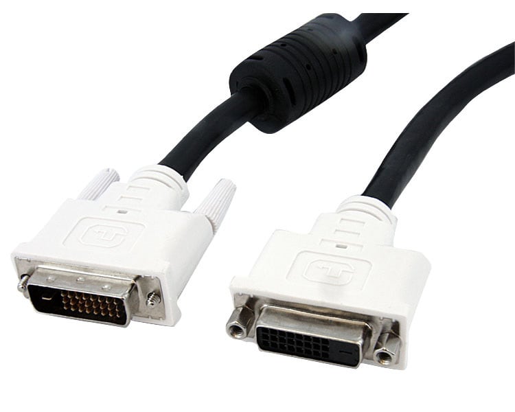 5 m DVI-D Dual Link Monitor Extension Cable - M/F