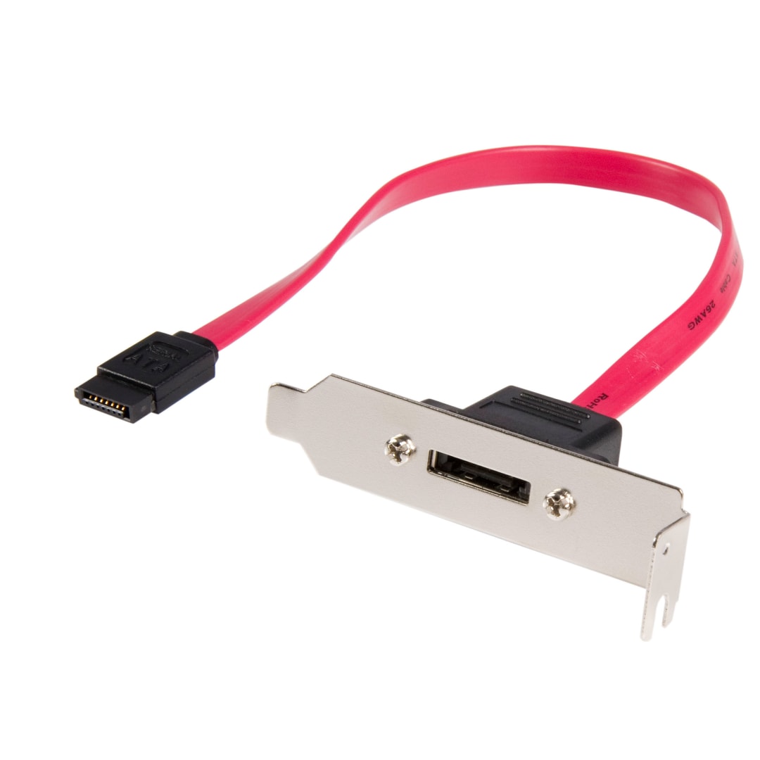 1 ft LP SATA to eSATA Plate Adapter