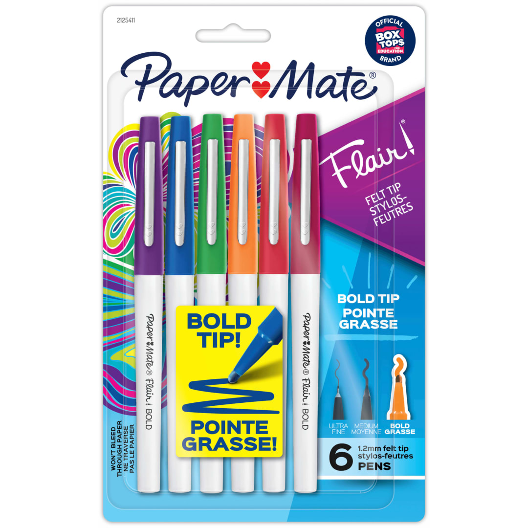PM FLAIR BOLD 6CT CARD ASST REPACK