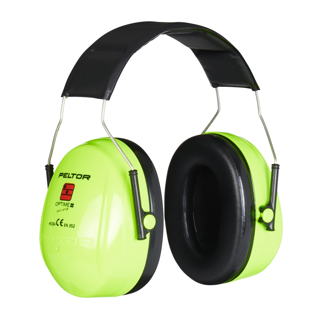 3M™ PELTOR™ Optime™ II mušľové chrániče sluchu, 31 dB, vysoká viditeľnosť, náhlavný pás, H520A-472-GB