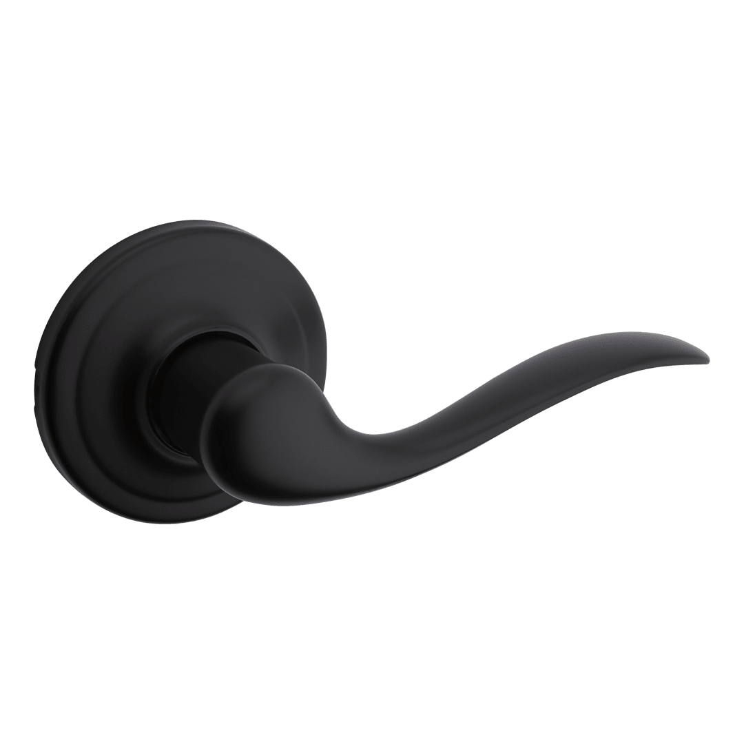 Tustin Round Dummy Lever in Matte Black with Microban Protection