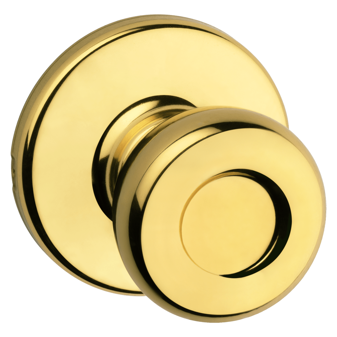 Tylo Hall/Closet Knob in Polished Brass