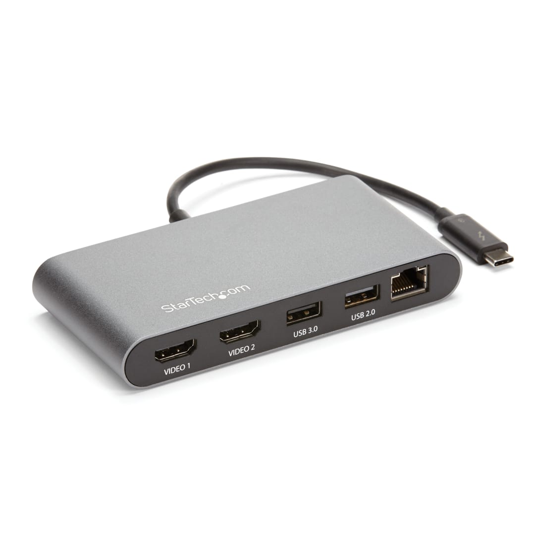 Thunderbolt 3 Mini Bus Powered Dock Dual HDMI 4K at 60 2