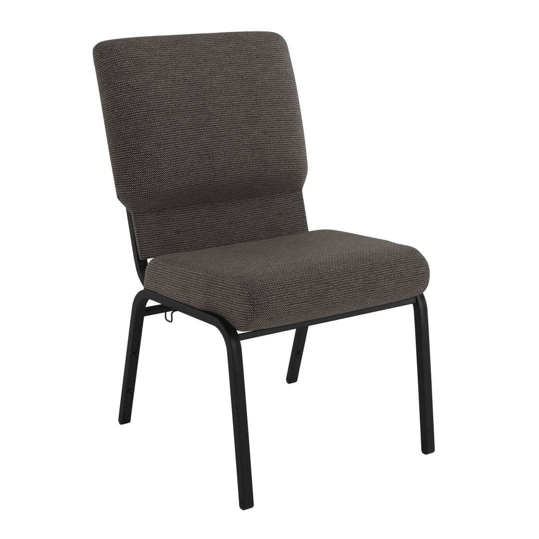 Advantage Black Marble Church Chair 20.5 in. Wide
