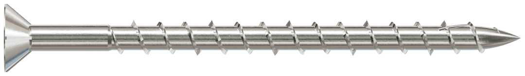 Simpson Strong-Tie T08250WPF1 Deck-Drive™ DWP WOOD SS Screw — #8 x 2-1/2 in. T-20, Flat Head, Type 316 (1 lb.)