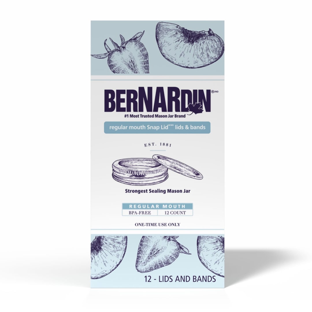 Bernardin Standard Lids and Bands, 12 Count