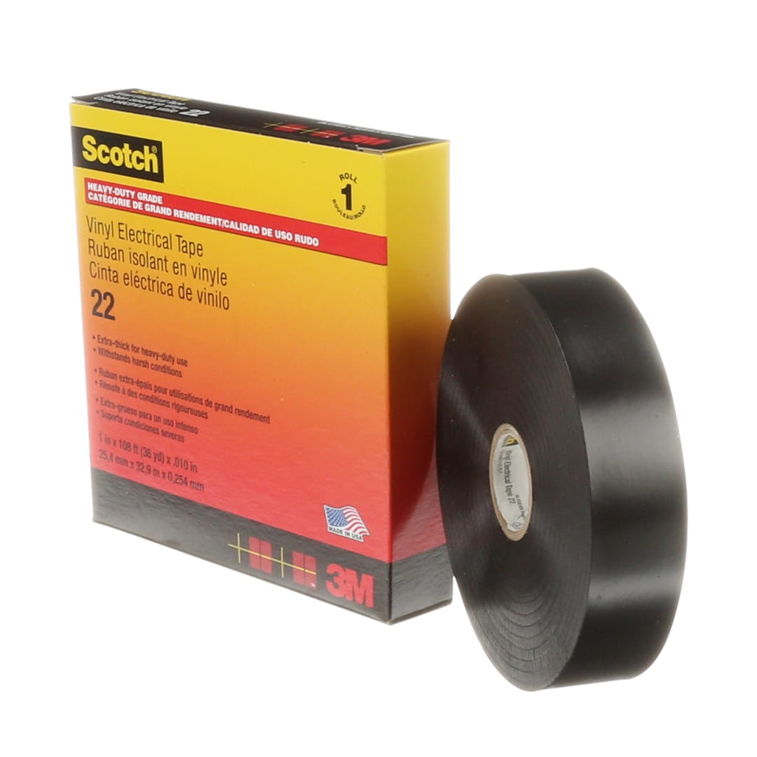 Scotch® 22 Čierna vinylová elektrotechnická páska 25 mm x 33 m