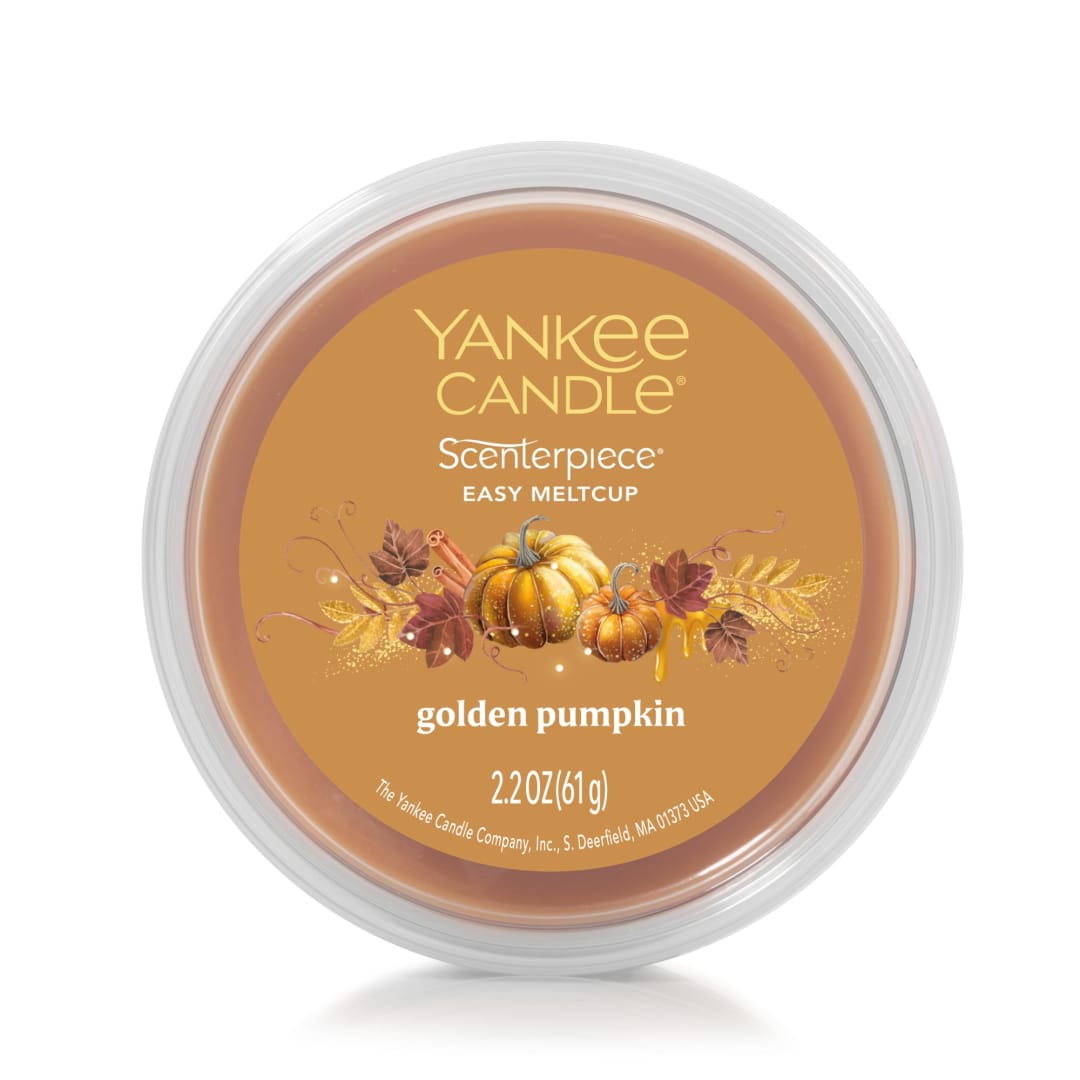 Yankee Candle Golden Pumpkin, 2.2 oz Scenterpiece® Easy MeltCup with up to 24 Hours of Fragrance