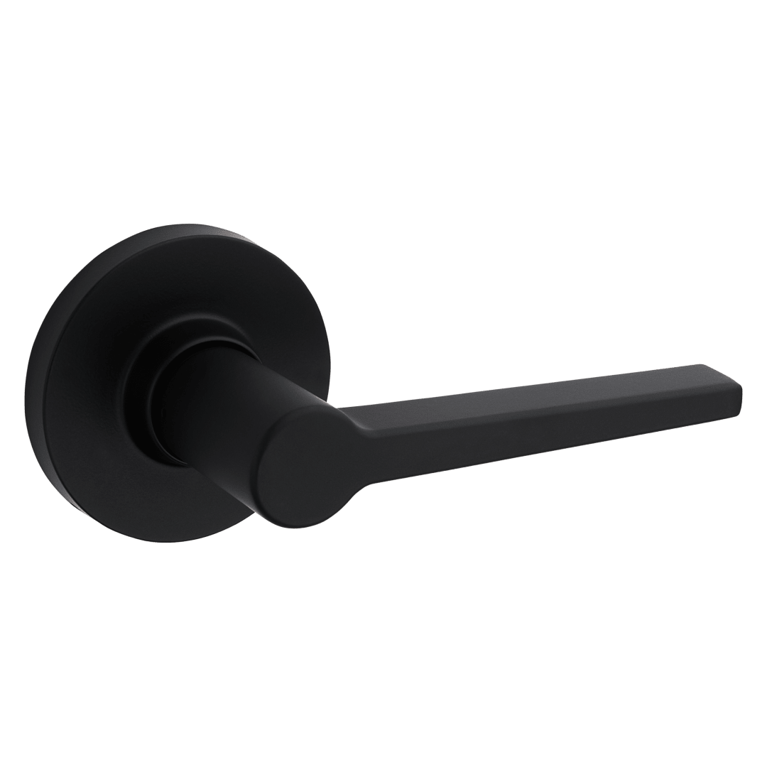 Daylon Round Hall/Closet Lever in Matte Black