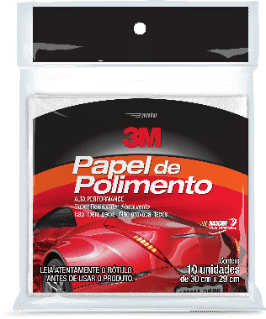 Papel de Polimento 3M™ – Branco, 10 unidades
