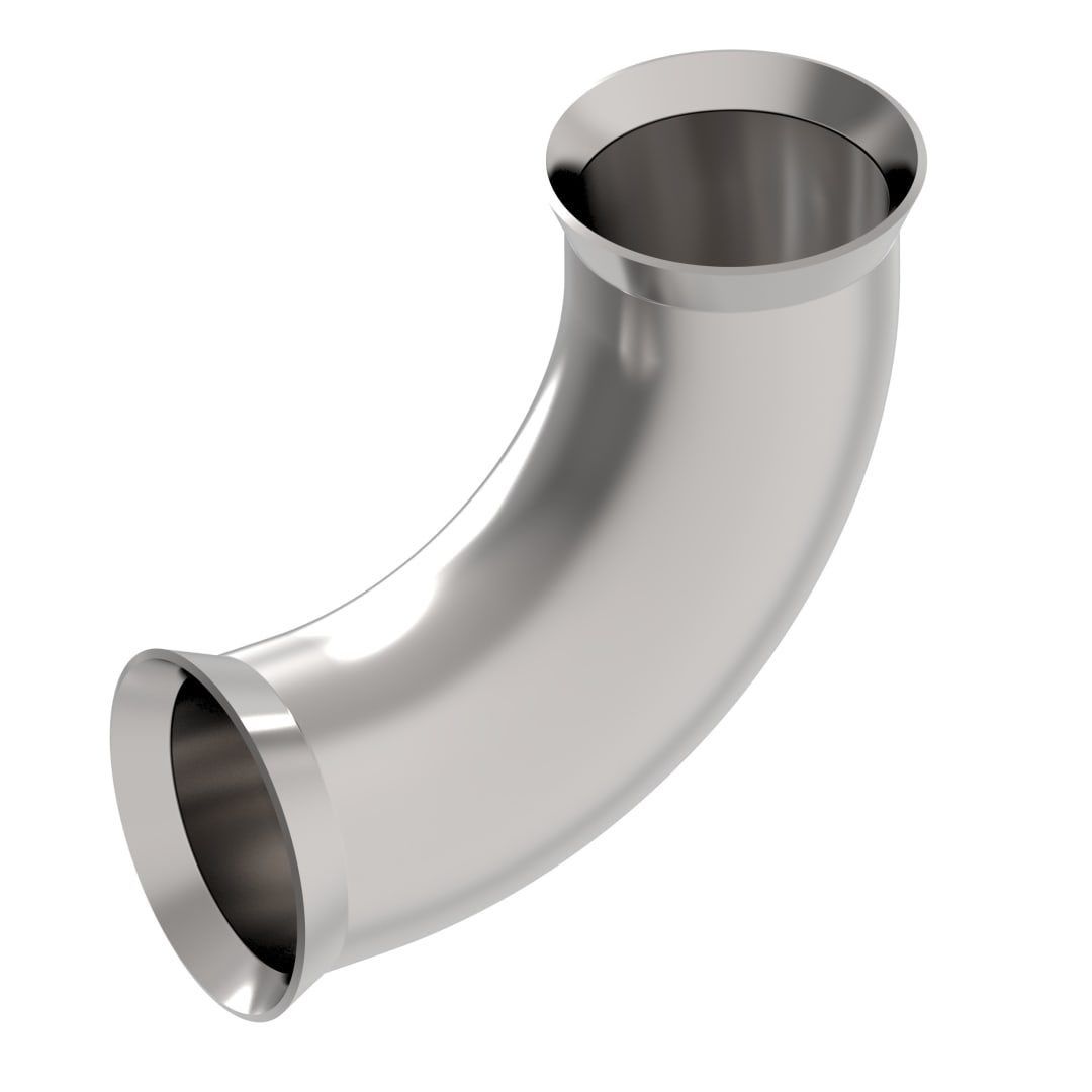 Flexmaster Pipe 90° sleeve - for 2" OD, Plated steel