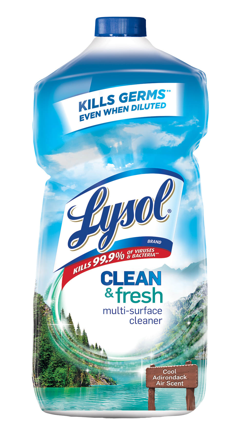 LYSOL® Clean & Fresh Multi-Surface Cleaner - Pourable Cool Adirondack Air 6/28 oz.