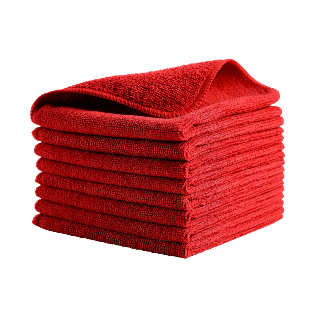 HYGENTM r-40 Recycled Microfiber Cloth - 16" X 16" Red, 24-Pack