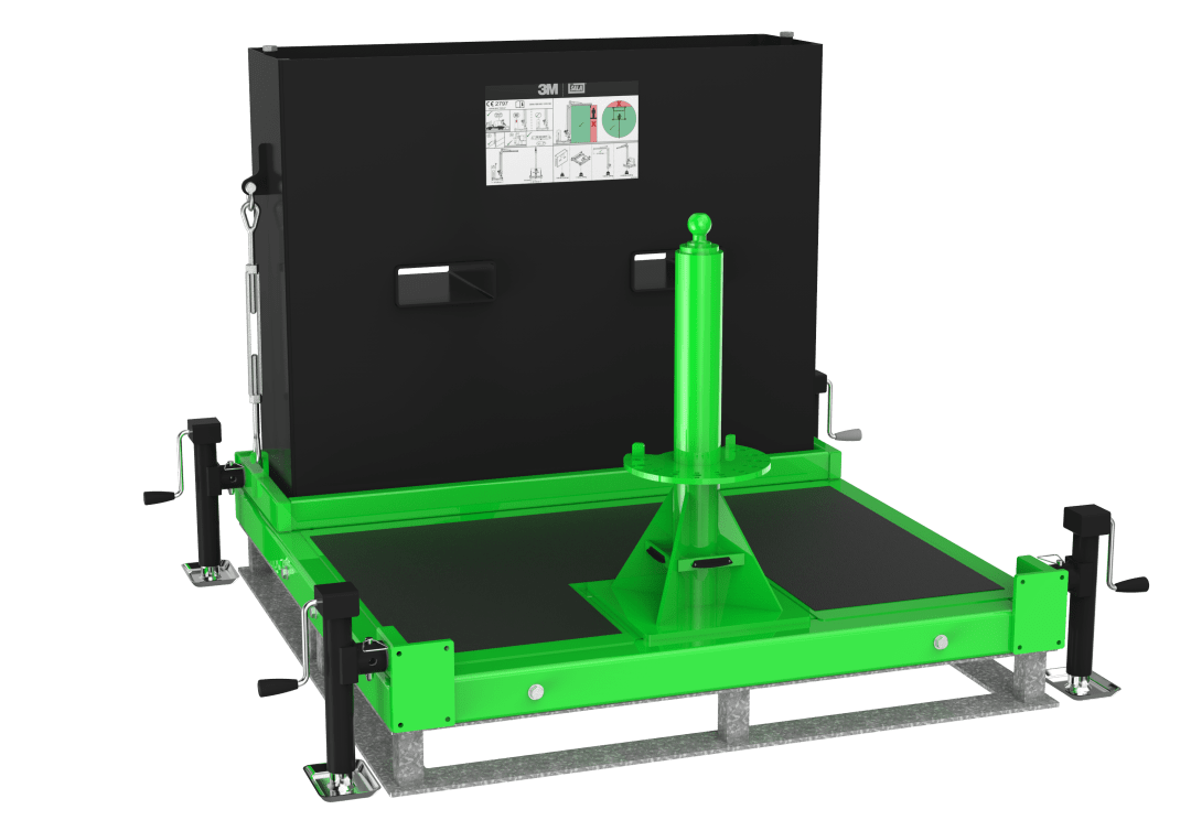 3M™ DBI-SALA® FlexiGuard™ M100 Modular Jib Counterweight Base Without Concrete, 1 User, 8530869