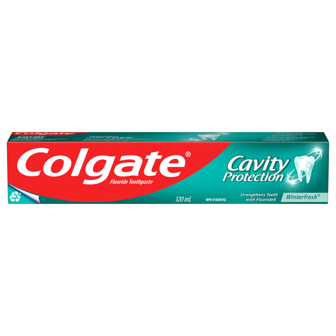 Dentifrice au fluorure Colgate Protection contre la carie Menthe fraîche, 120 mL