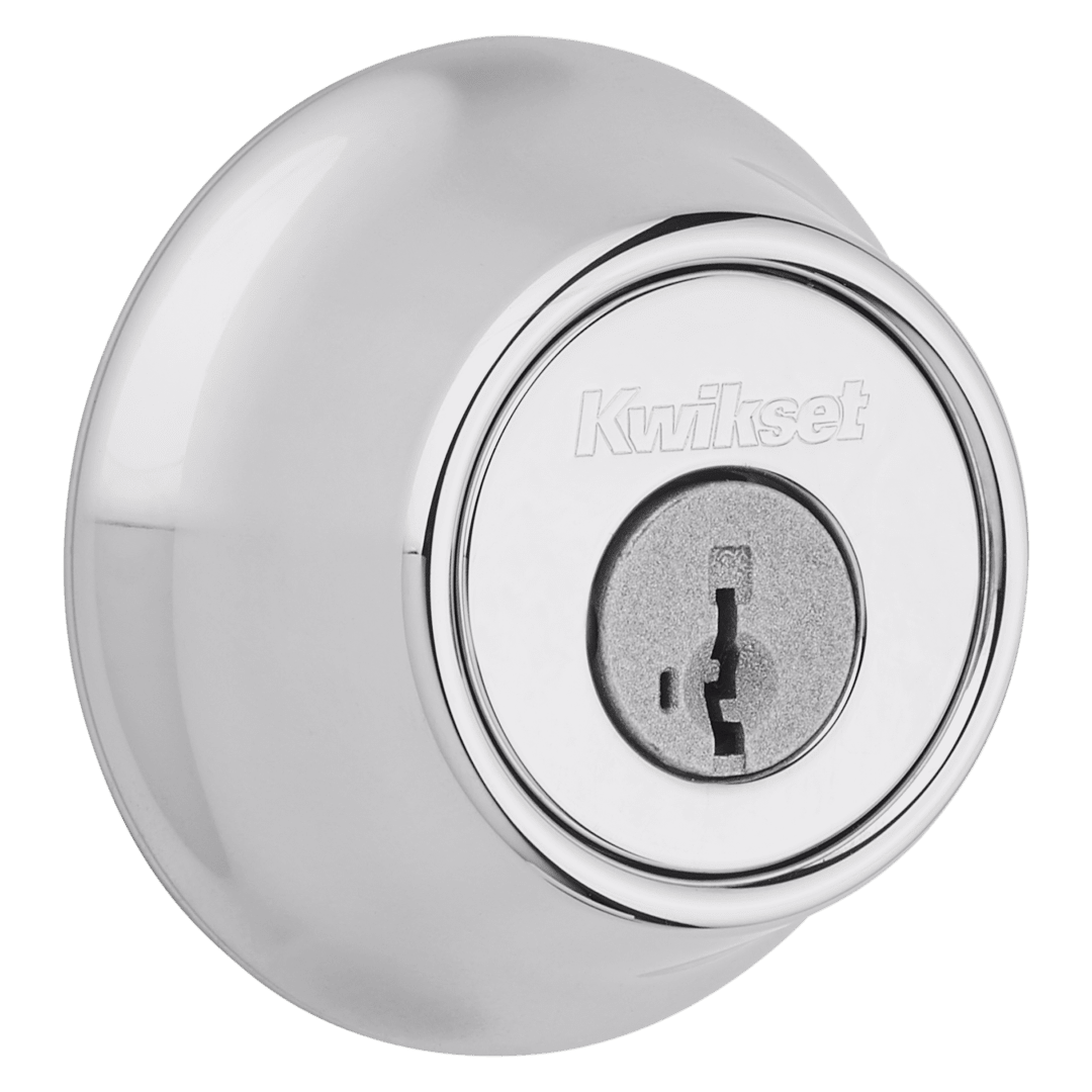 665 Double Cylinder Deadbolt in Polished Chrome featuring SmartKey Security