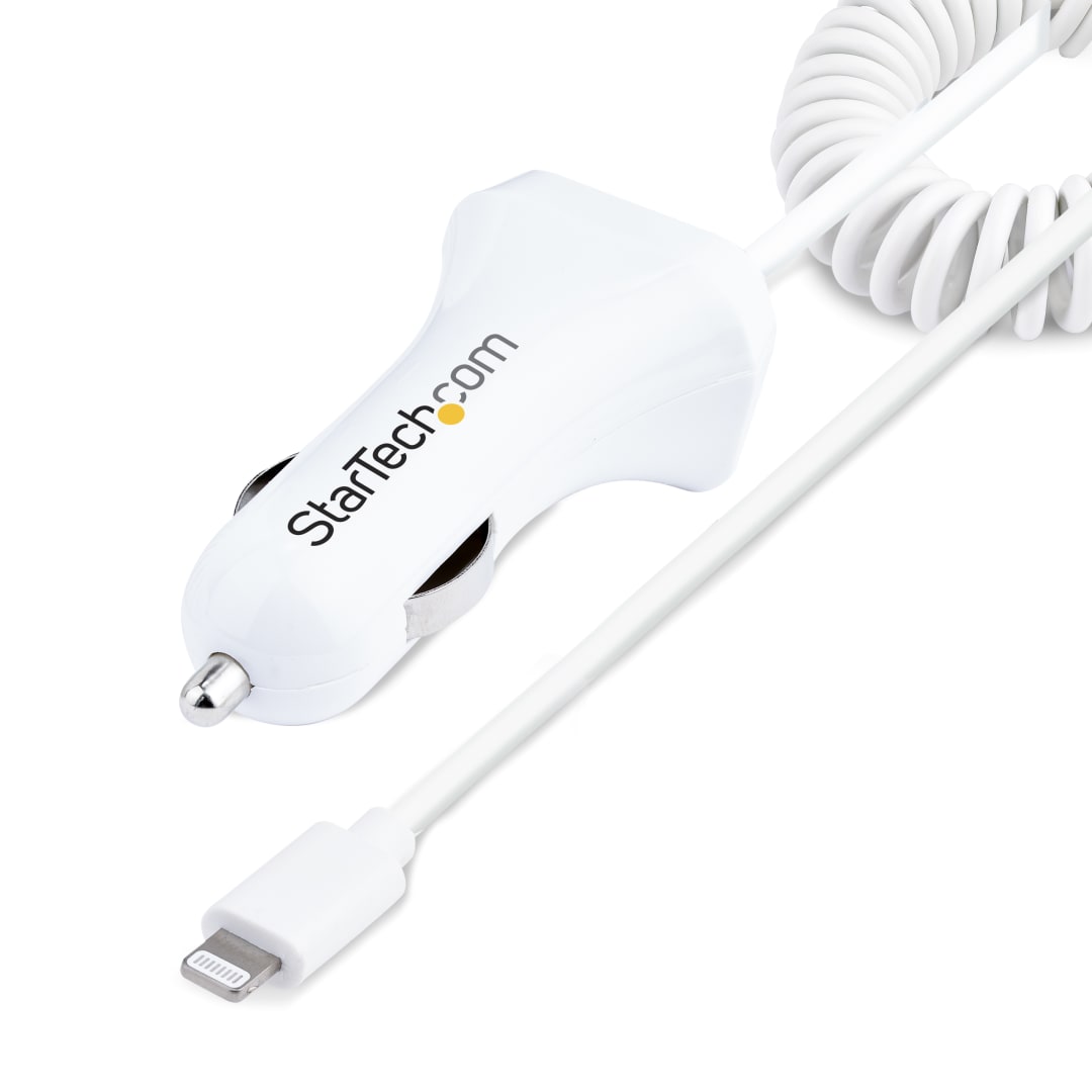 Apple Lightning 2 Port Car Charger with Cable replacement
