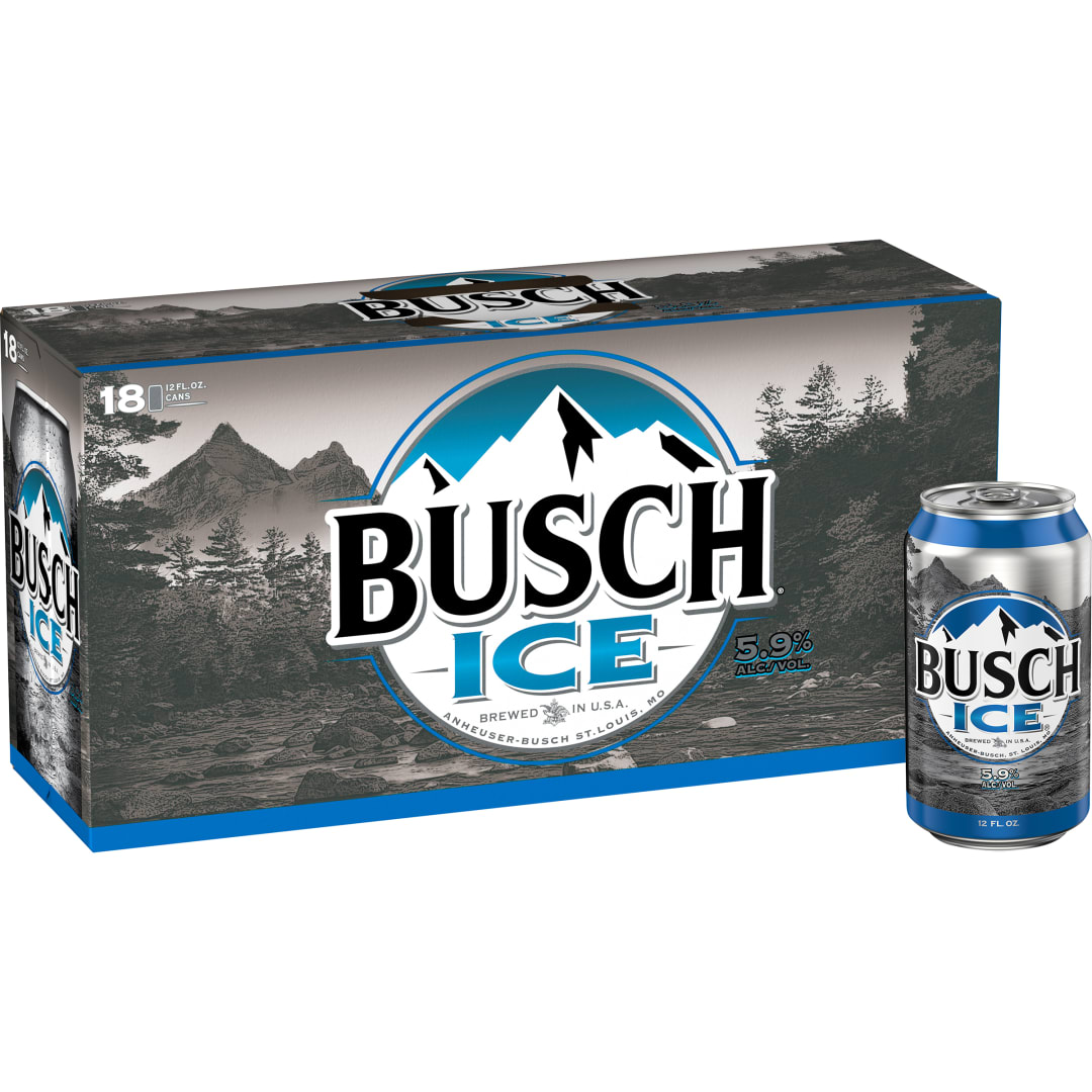 Busch Ice Beer 18 - 12 fl oz Cans