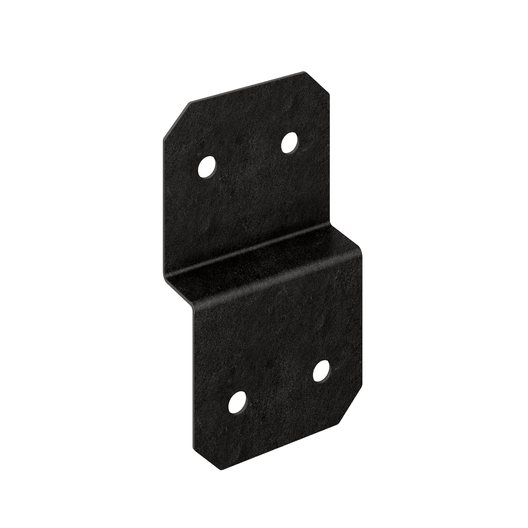 Simpson Strong-Tie APVDJT2-6 Outdoor Accents® Avant Collection™ 5-in. ZMAX®, Black Powder-Coated Deck Joist Tie for 2x (Pack of 576)