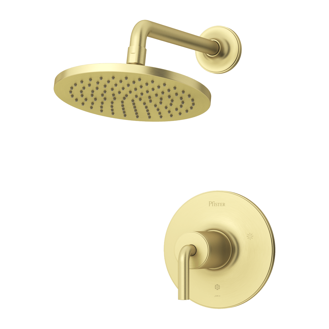 Tenet 1-Handle Shower Only Trim in Brushed Gold