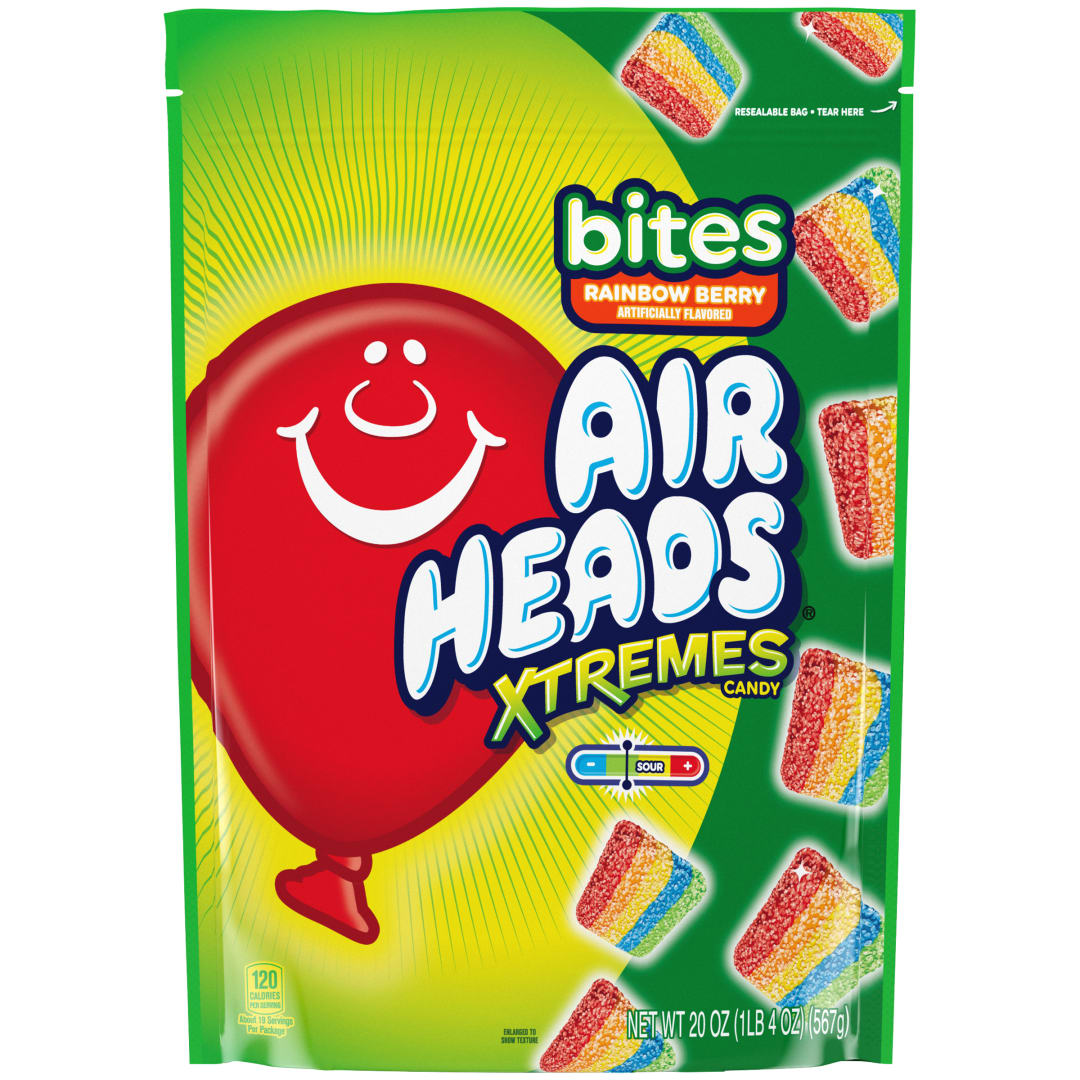 Airheads Xtremes Bites Rainbow Berry 20 oz Stand Up Bag