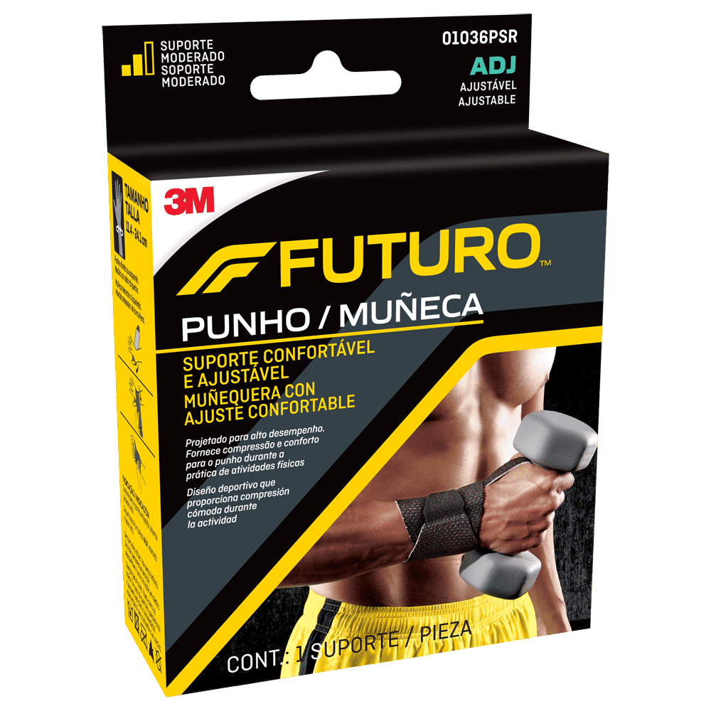 Munhequeira Confortável 3M™ Futuro™ Bilateral , Tamanho Ajustável