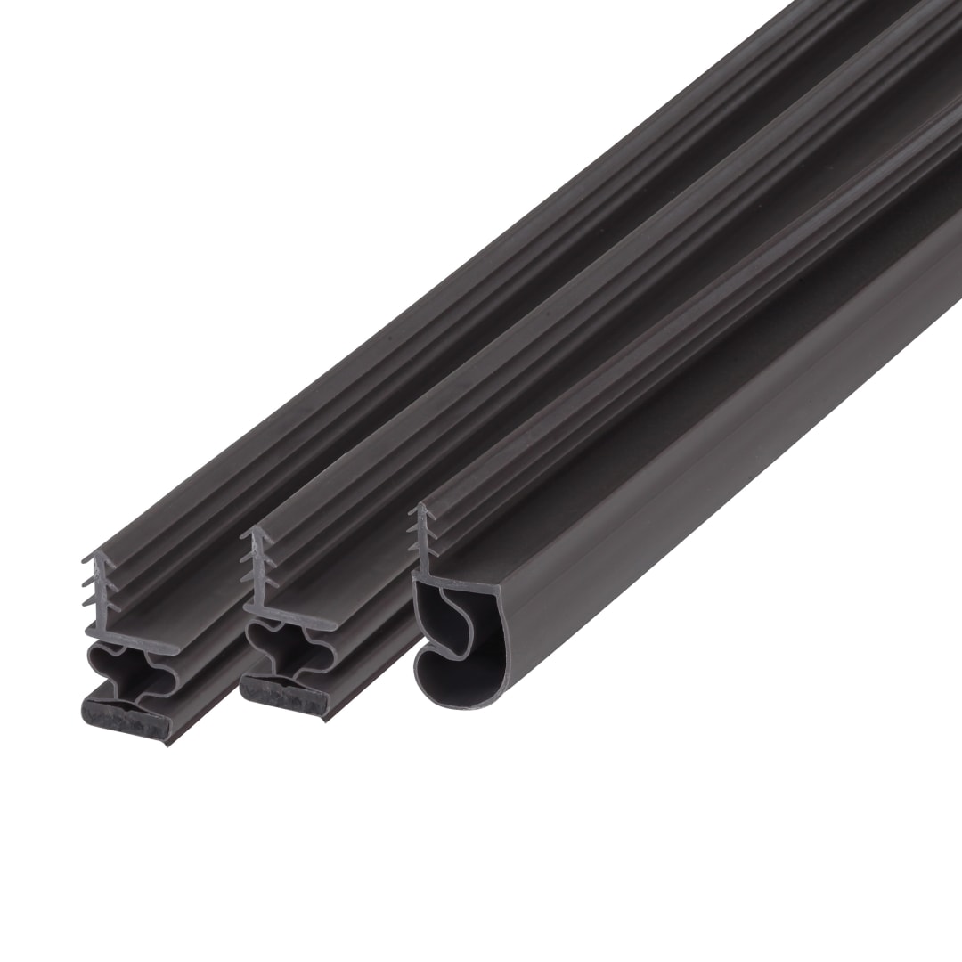 01636 - Brown Vinyl with Magnetic Strip Top and Sides Door Seal Kit for Steel Doors